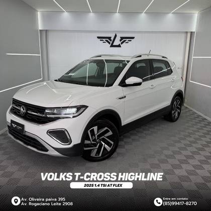 VOLKSWAGEN T-CROSS 1.4 250 TSI TOTAL FLEX HIGHLINE AUTOMÁTICO VOLKSWAGEN T-CROSS 1.4 250 TSI TOTAL FLEX HIGHLINE AUTOMÁTICO